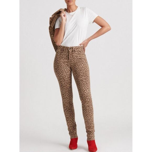 Lucky Brand Denim - Lucky Brand High Rise Slim Bridgette Animal Print Jeans Women's 0